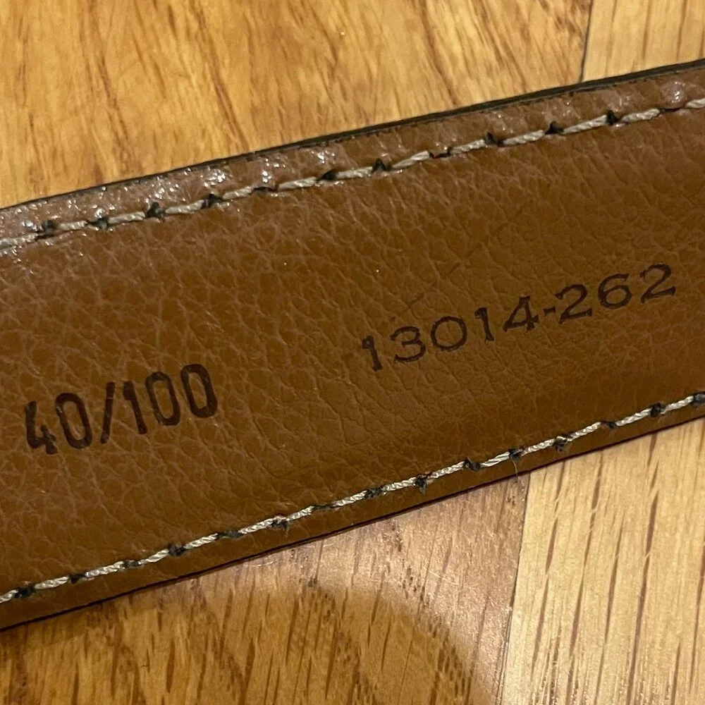 Men’s Italian Leather Belt Handcrafted in Italy | Tan Cognac Brown | 40/100